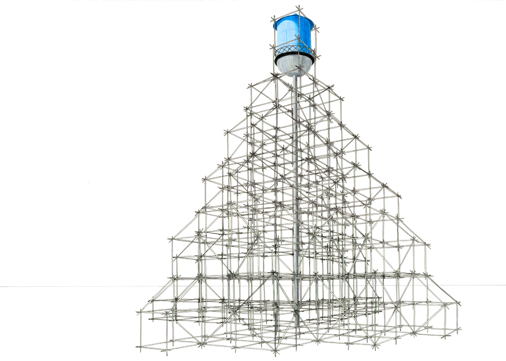 superstructure for a water tower